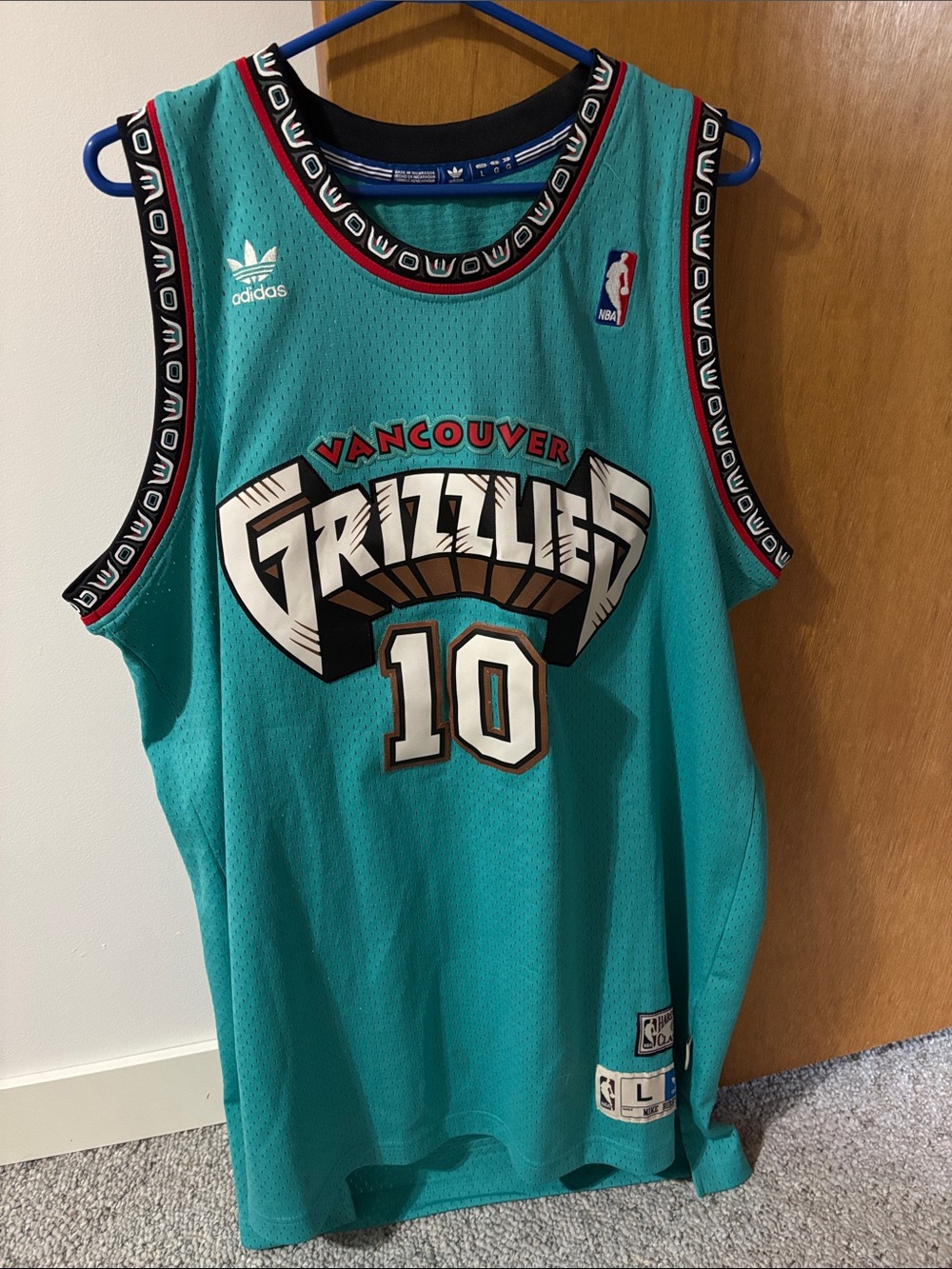 Throwback Vancouver Grizzlies Mike Bibby Basketball Jersey